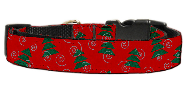 Christmas Trees Nylon Dog Collar Xl 25-09 XL By Mirage