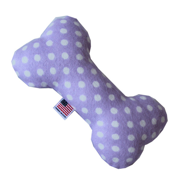 Swiss Dots 6 Inch Bone Dog Toy Lavender 40-37 LV By Mirage