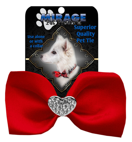 Crystal Heart Widget Pet Bowtie Red 47-53 RD By Mirage