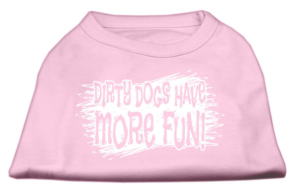 Dirty Dogs Screen Print Shirt Light Pink Sm (10) 51-125 SMLPK By Mirage