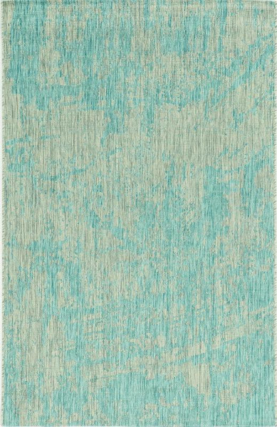 Kas Provo 5759 Teal Strokes Area Rug - 7'10" RoundPRV5759710X710RO