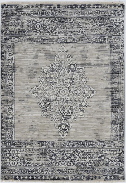 Kas Westerly 7650 Sand/Charcoal Ria Area Rug - 3'10" x 5'9"WES7650310X59