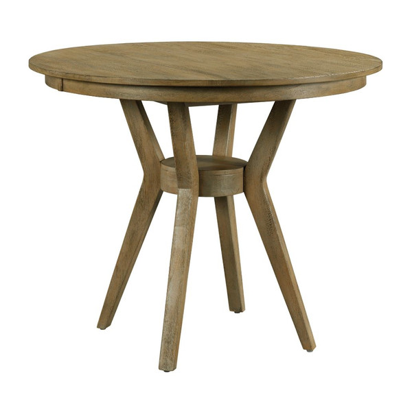Kincaid The Nook - Brushed Oak 54" Round Counter Height Dining Table Complete 663-54XCP