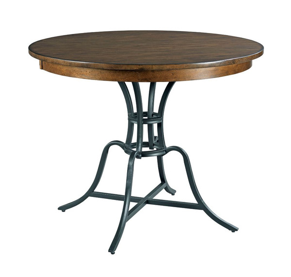 Kincaid The Nook - Hewned Maple 54" Round Counter Height Table With Metal Base 664-54MCP
