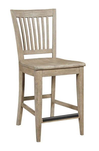Kincaid The Nook - Heathered Oak Counter Height Slat Back Chair 665-693