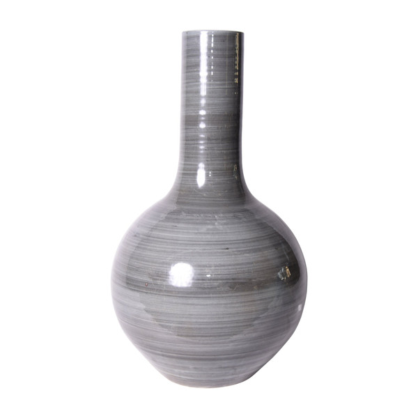 Iron Gray Globular Vase Medium 1477M-IG By Legend Of Asia