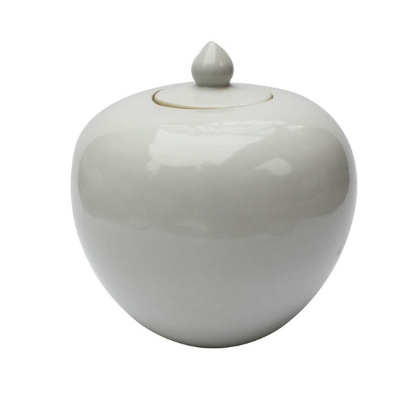 Matt White Porcelain Melon Jar 1634-MW By Legend Of Asia