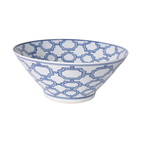 Blue And White Octagonal Window Bowl 1645 By Legend Of Asia