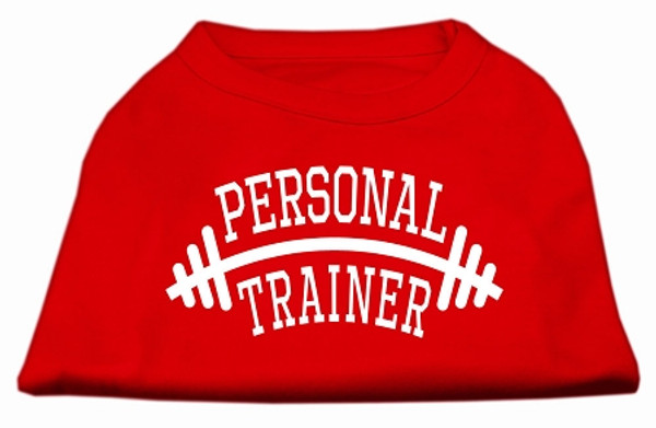 Personal Trainer Screen Print Shirt Red Med 51-88 MDRD By Mirage