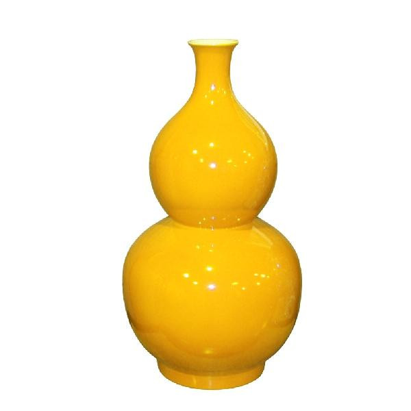 Gourd Vase - Yellow 1807-Y By Legend Of Asia