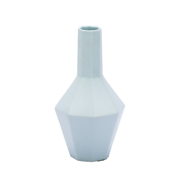 White Hex Spindle Vase Small 2012S-W By Legend Of Asia