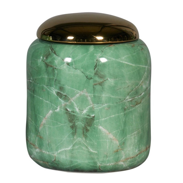 Jade Green Lidded Porcelain Jar 2013S-JG By Legend Of Asia