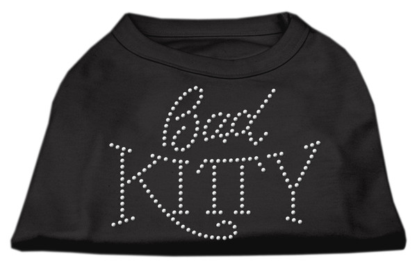 Bad Kitty Rhinestud Shirt Black Xl 52-08 XLBK By Mirage