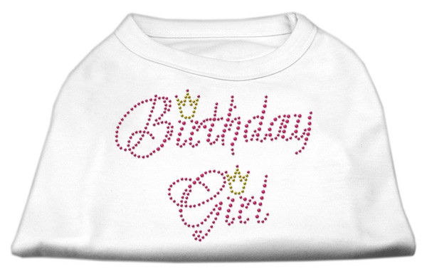 Birthday Girl Rhinestone Shirt White Xl 52-11 XLWT By Mirage