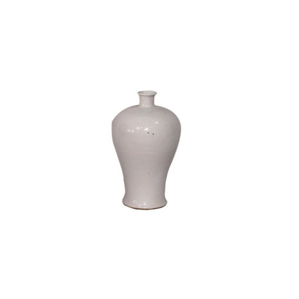 Matt White Plum Vase - Min 2 8122 By Legend Of Asia