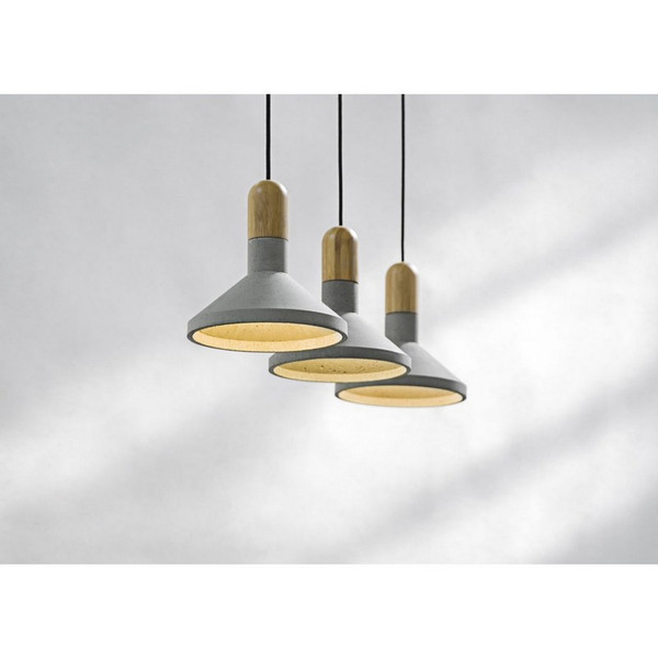 Recycled Cement Pendant Lamp - Shang Bamboo B2713 By Legend Of Asia