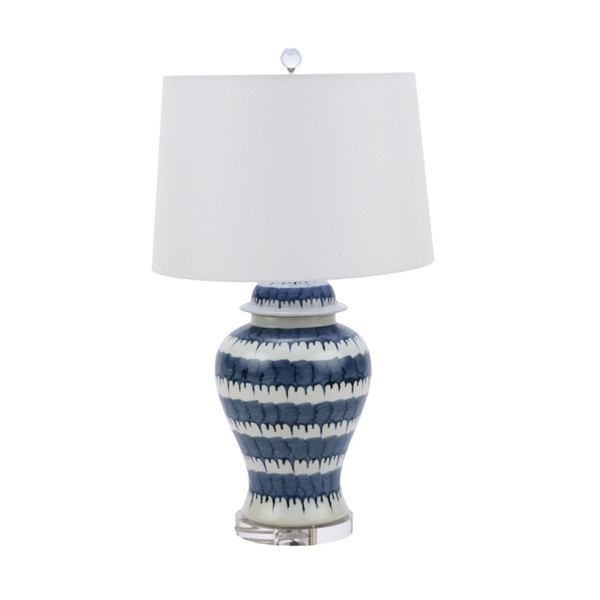 Blue And White Drip Table Lamp L1352 By Legend Of Asia
