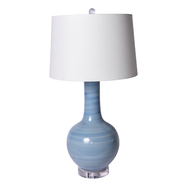 Lake Blue Globular Vase Small Table Lamp L1477S-LB By Legend Of Asia