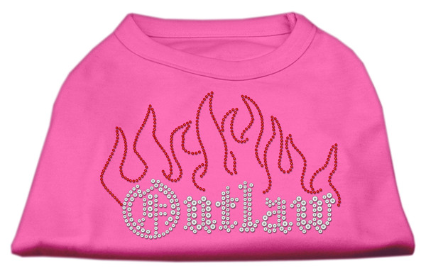 Outlaw Rhinestone Shirts Bright Pink Xs 52-52 XSBPK By Mirage
