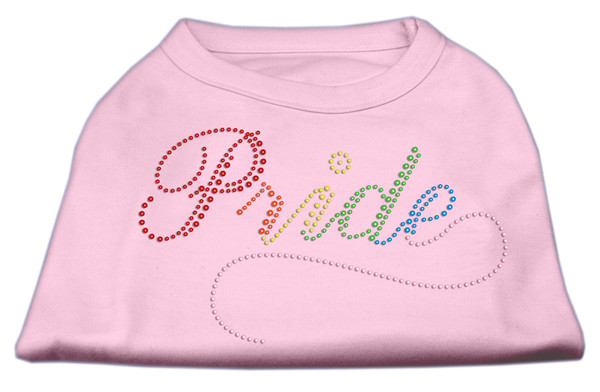 Rainbow Pride Rhinestone Shirts Light Pink M 52-65 MDLPK By Mirage