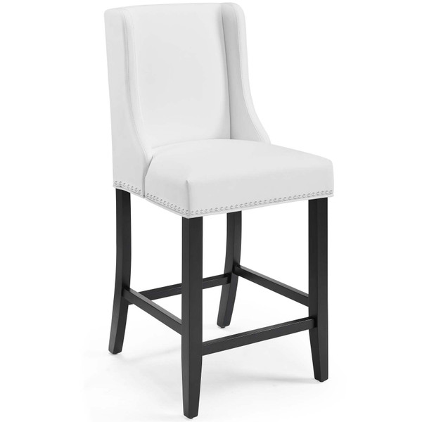 Baron Faux Leather Counter Stool EEI-3736-WHI By Modway