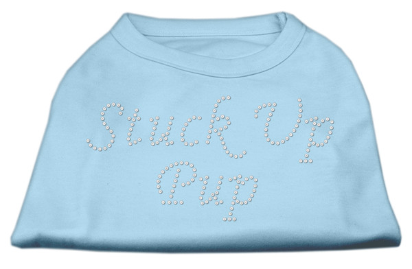 Stuck Up Pup Rhinestone Shirts Baby Blue L 52-76 LGBBL By Mirage