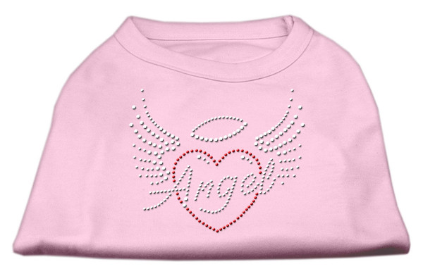 Angel Heart Rhinestone Dog Shirt Light Pink Med (12) 52-84 MDLPK By Mirage