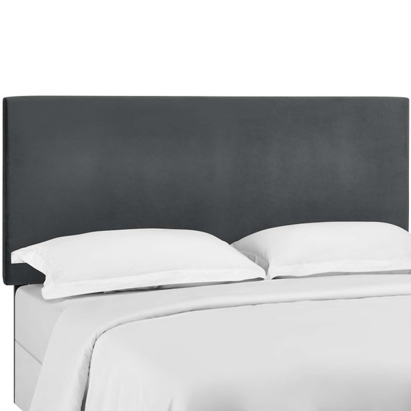 Taylor King And California King Upholstered Performance Velvet Headboard MOD 5884 GRY by Modway Furniture