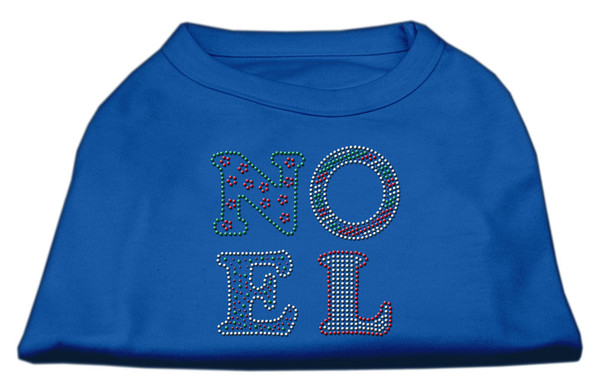 Noel Rhinestone Dog Shirt Blue Lg (14) 52-93 LGBL By Mirage