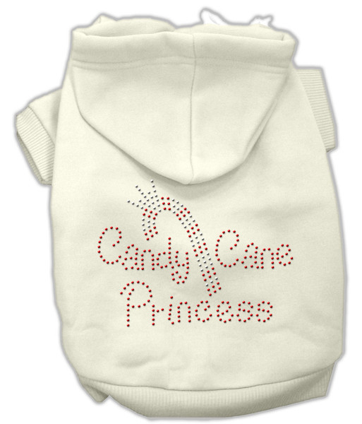 Candy Cane Princess Hoodies Cream Xs (8) 54-25-04 XSCR By Mirage