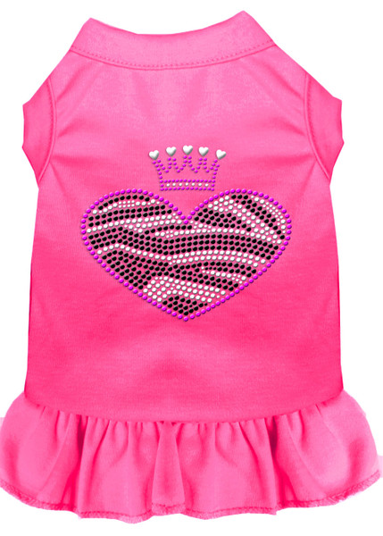 Zebra Heart Rhinestone Dress Bright Pink 4X 57-58 4XBPK By Mirage
