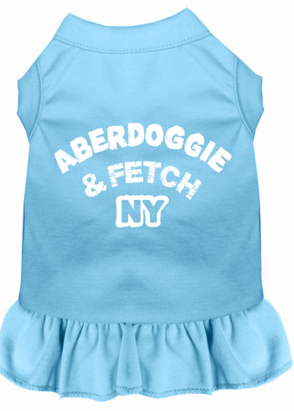 Aberdoggie Ny Screen Print Dress Baby Blue 4X (22) 58-01 4XBBL By Mirage