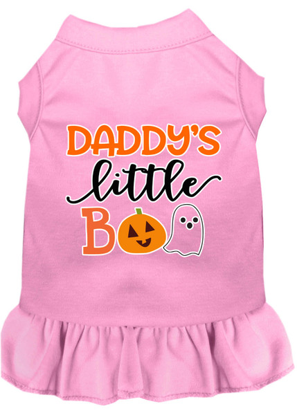 Daddy'S Little Boo Screen Print Dog Dress Light Pink Med 58-431 LPKMD By Mirage