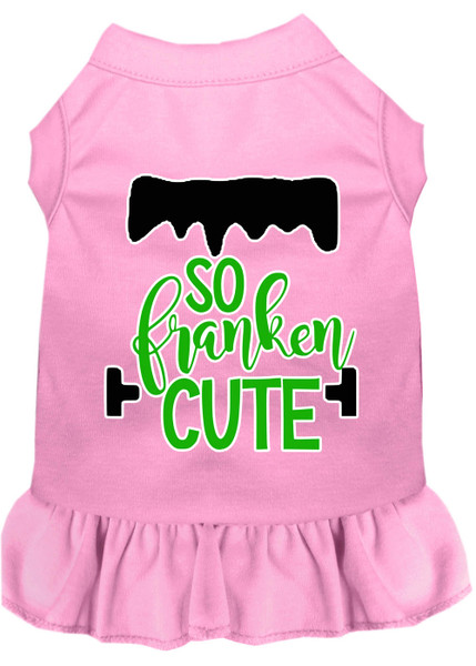 So Franken Cute Screen Print Dog Dress Light Pink 4X 58-433 LPK4X By Mirage