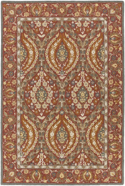 Surya Castille Hand Tufted Red Rug CTL-2010 - 4' x 6'