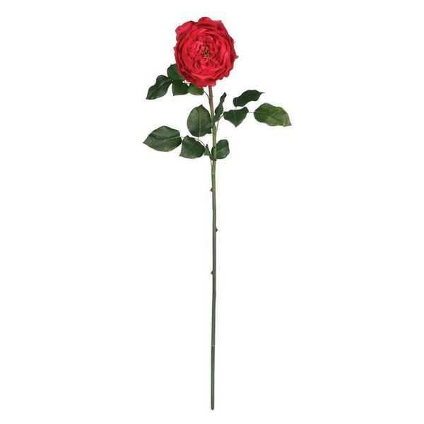 31" Large Rose Stem (Set Of 12) 2127-RD By Nearly Natural