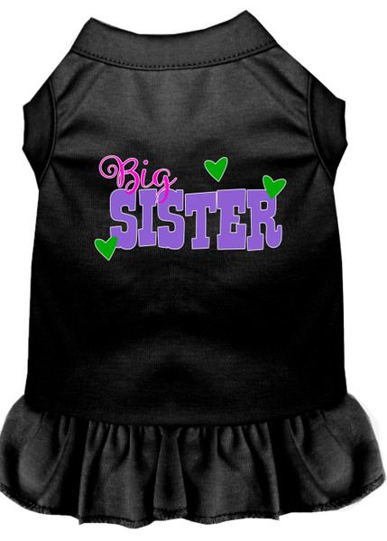 Big Sister Screen Print Dog Dress Black 4X 58-79 BK4X By Mirage