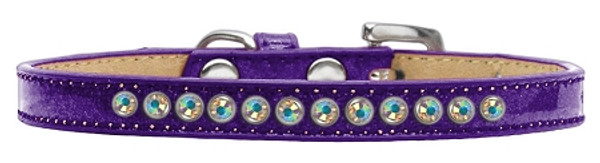 Ab Crystal Size 16 Purple Puppy Ice Cream Collar 612-02 PR-16 By Mirage