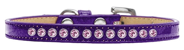 Light Pink Crystal Size 16 Purple Puppy Ice Cream Collar 612-06 PR-16 By Mirage