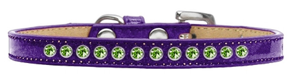 Lime Green Crystal Size 12 Purple Puppy Ice Cream Collar 612-08 PR-12 By Mirage