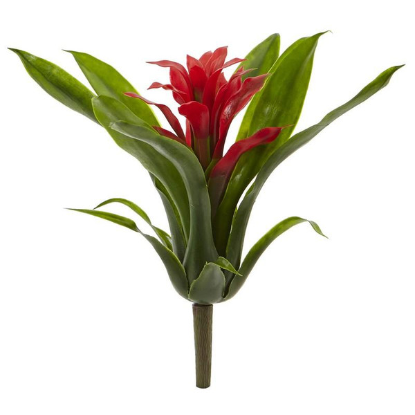 10" Bromeliad Artificial Flower (Set Of 6) 2237-S6-RD By Nearly Natural