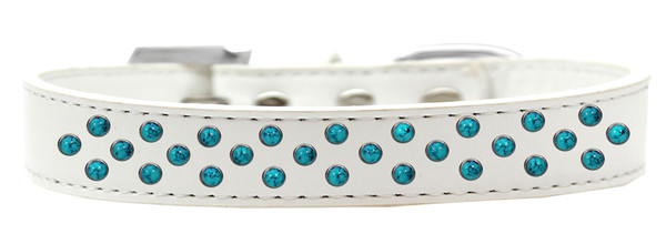 Sprinkles Dog Collar Southwest Turquoise Pearls Size 12 White 615-13 WT-12 By Mirage