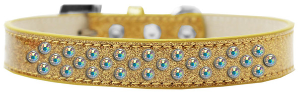 Sprinkles Ice Cream Dog Collar Ab Crystals Size 20 Gold 615-15 GD-20 By Mirage