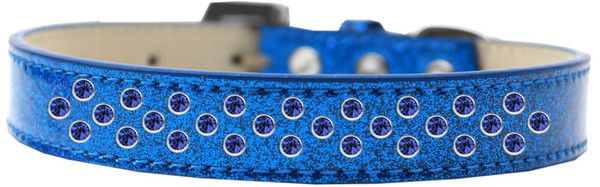 Sprinkles Ice Cream Dog Collar Blue Crystals Size 20 Blue 615-16 BL-20 By Mirage