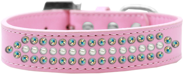Ritz Pearl And Ab Crystal Dog Collar Light Pink Size 20 620-2 20-LPK By Mirage