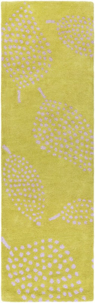 Surya Decorativa Hand Tufted Green Rug DCR-4032 - 2'6" x 8'