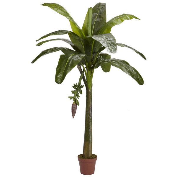 6' Banana Silk Tree (Real Touch) 5338 By Nearly Natural