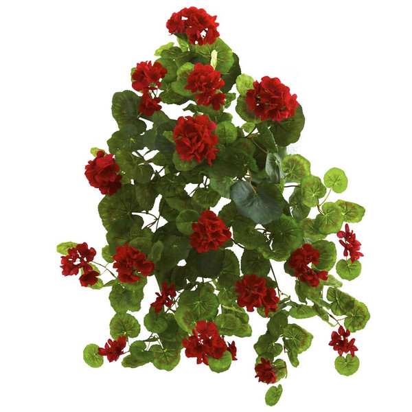 26" Geranium Artificial Plant (Set Of 2) 6127-S2 By Nearly Natural