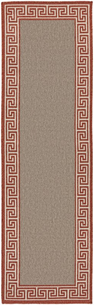 Surya Alfresco Machine Made Red Rug ALF-9628 - 2'3" x 7'9"