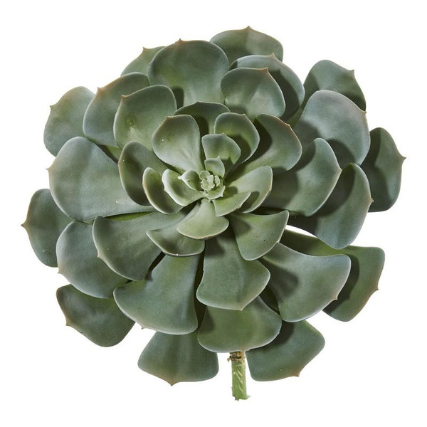 13" Giant Echeveria Succulent Pick Artificial Plant (Set Of 2) 6243-S2-GR By Nearly Natural